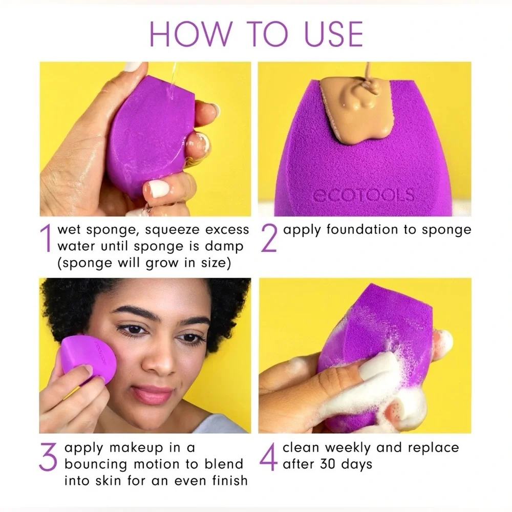 *NWT* EcoTools Bioblender Clean Beauty Makeup Blending Sponge 100% Biodegradable
